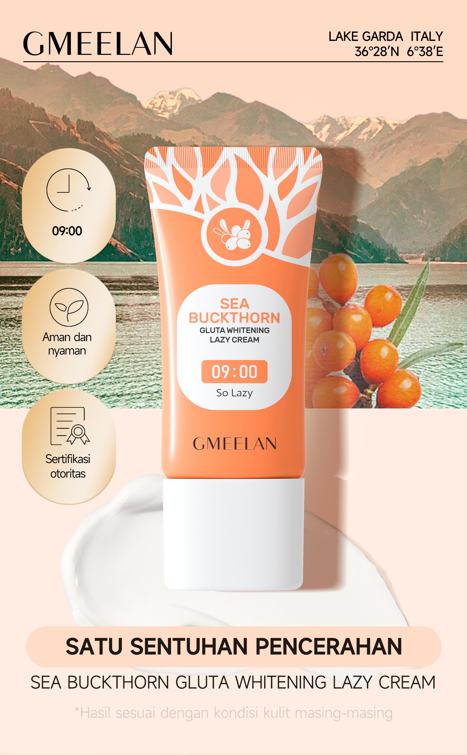 GMEELAN Orange Exfoliating Gel & Sea Buckthorn Gluta Lazy Cream 50g+30g BPOM GMEELAN Orange Exfoliating Gel & Sea Buckthorn Gluta Lazy Cream 50g+30g BPOM
