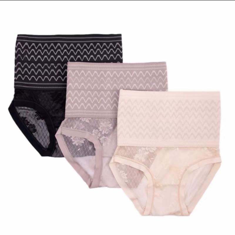   Combo 3 quần  ghen cạp cao su non  lót ren qccc chất đẹp mềm mại  định hình v2 gọn gàng 