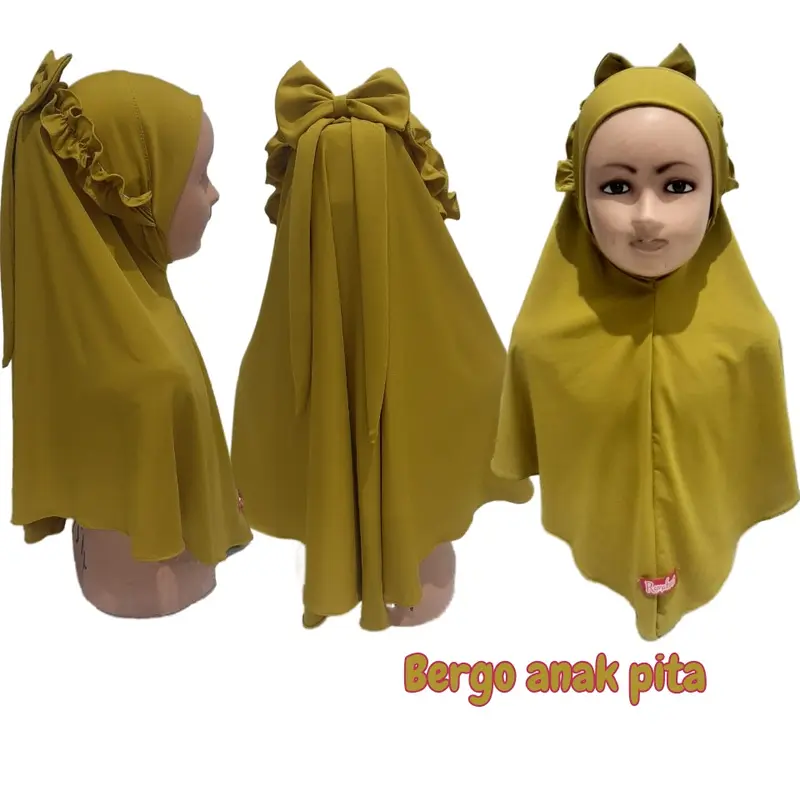 hijab anak Pita ricis usia 4-9tahun 0