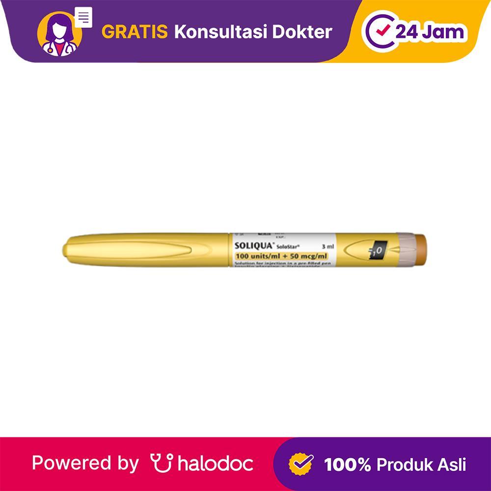 soliqua solostar 100 iu/50 mcg insulin 3 ml pen