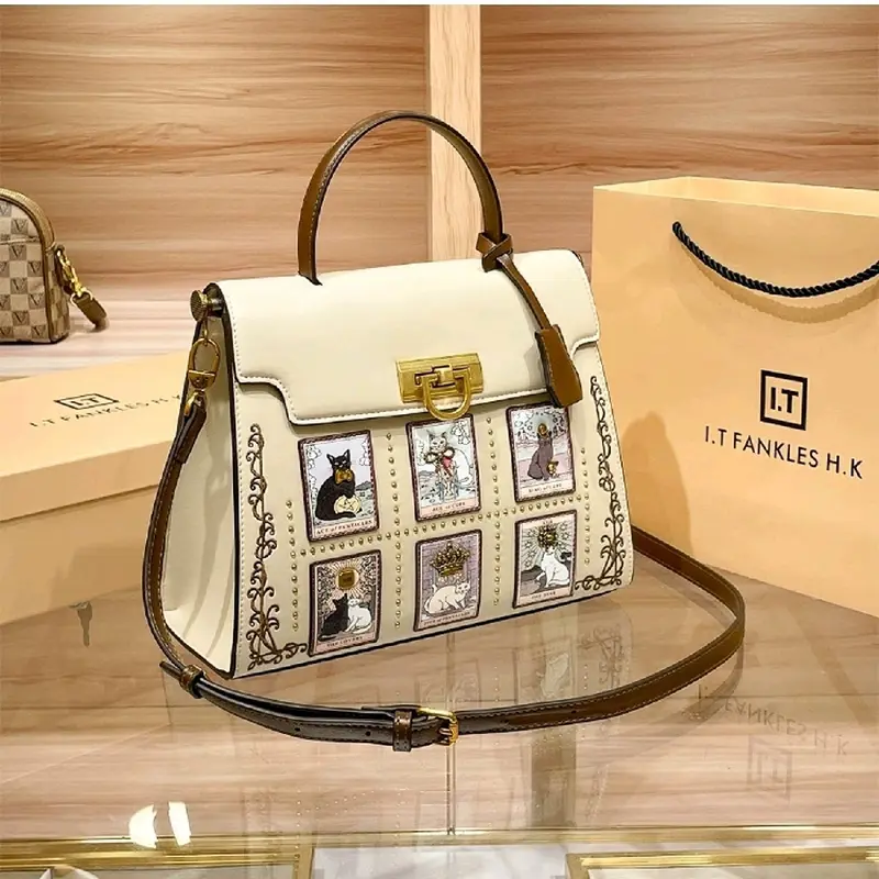 yen's garage Tas Handbag shoulder Selempang Premium Fashion Wanita #Q1156 Gusachi Kulit PU 1
