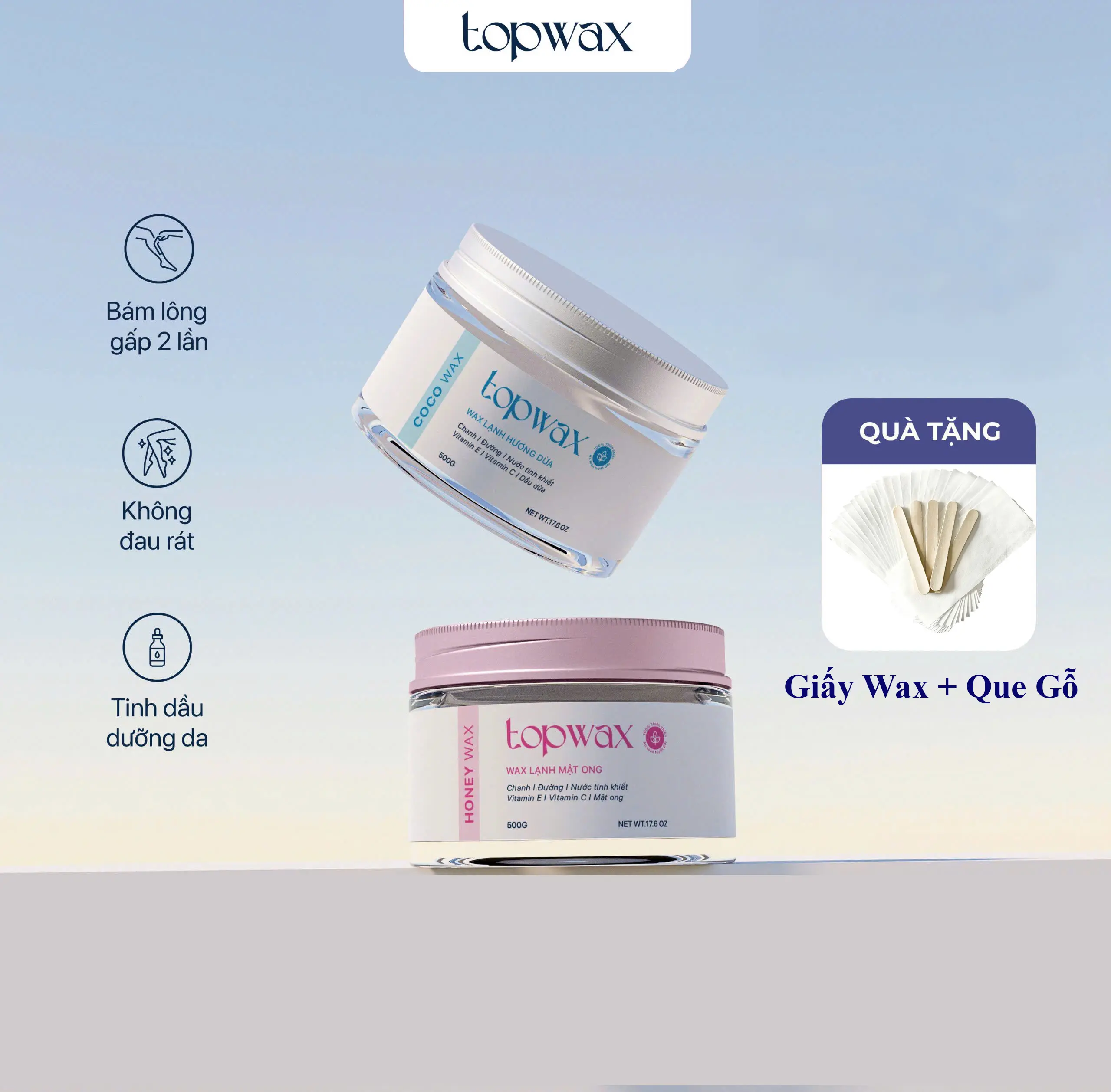 Sáp Wax Lạnh Topwax -TẶNG GIẤY VÀ QUE WAX CHUYÊN DỤNG   siêu thơm -Thành Phần Tự Nhiên An Toàn Cho Da. Tẩy lông chân tay, nách hiệu quả . có tinh chất dưỡng ẩm giúp da mềm mịn.Women #waxlong,#taylong,#coldwax, #Coco wax #honey wax , #topwax