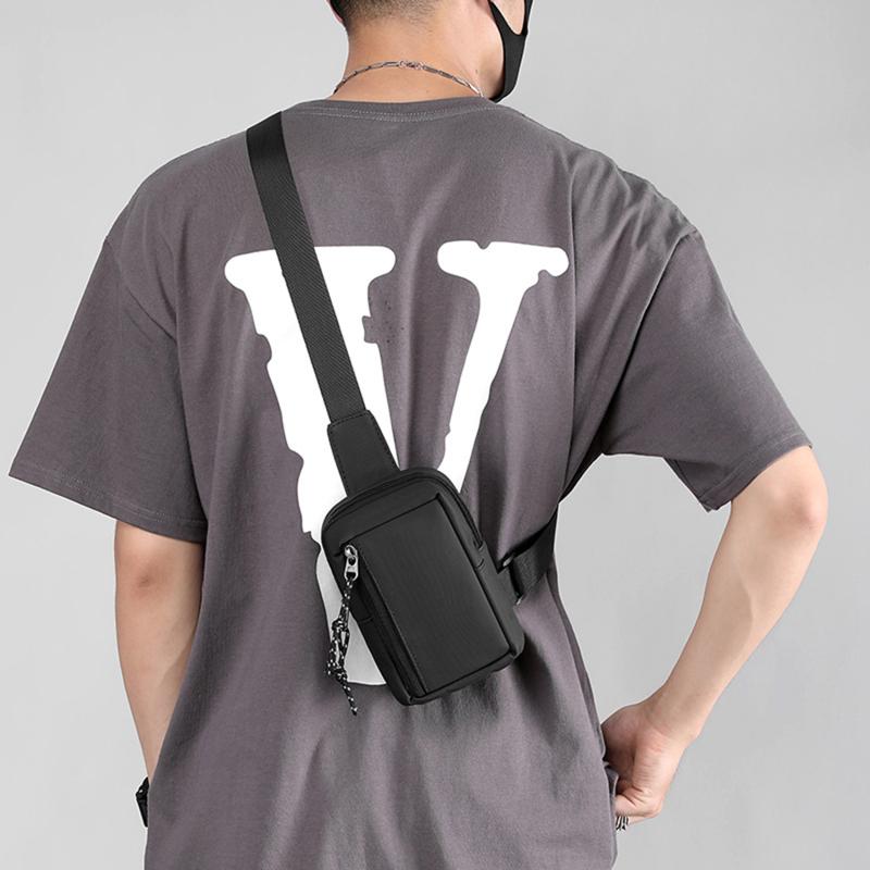 Product Introduction of 1pc Men's Mini Crossbody Bag Phone Bag Multifunctional Diagonal Shoulder Bag For Running Cycling Work Fashion Simple Messenger Bag 23