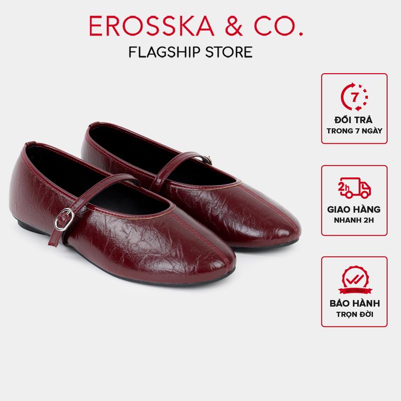 EROSSKA CLS - Giày búp bê quai ngang kiểu dáng ballet core đế bệt - EL074