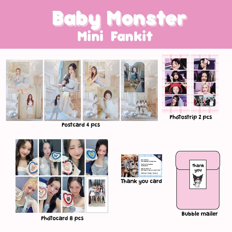 Baby Monster Fankit - dapat semua items - Baby Monster Photocard & Card Holder 2