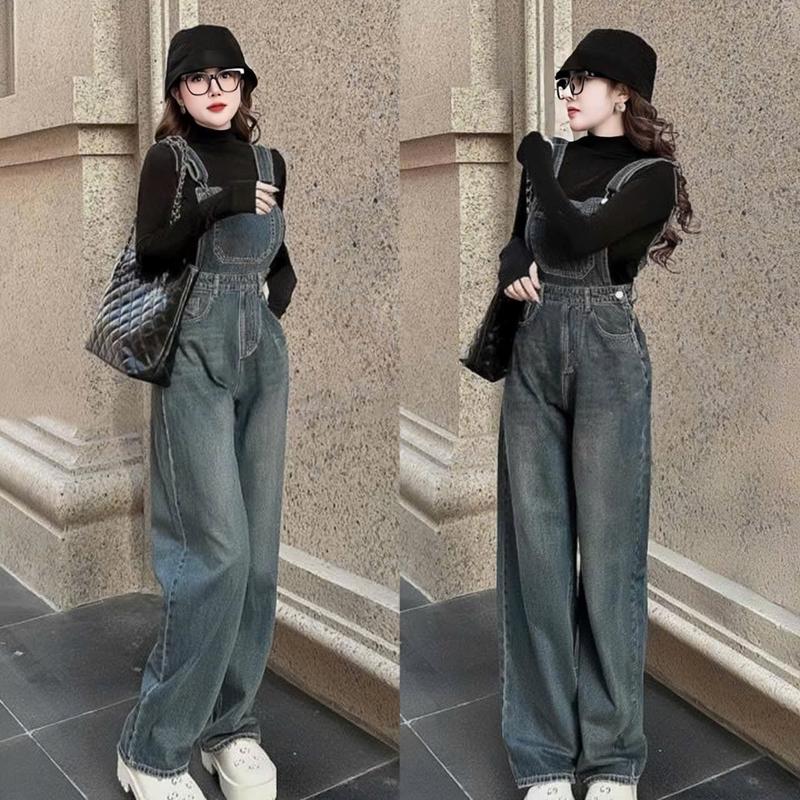 Sét bộ yếm nữ áo tăm lạnh thiết kế dài cổ tròn mix quần jean yếm sang chảnh dành cho các nàng diện đi chơi, đi tiệc.