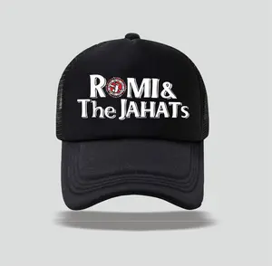 Topi  PUNK - ROMI THEJAHATS  - topi snapback - topi distro - topi jaring kombinasi hitam putih Hat Pria Trucker Trucker
