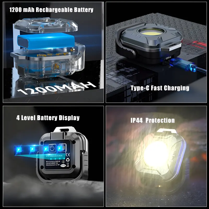 H2S Lampu Mini Gantung Camping HS500L 3 Temperatur LED Light COB 3