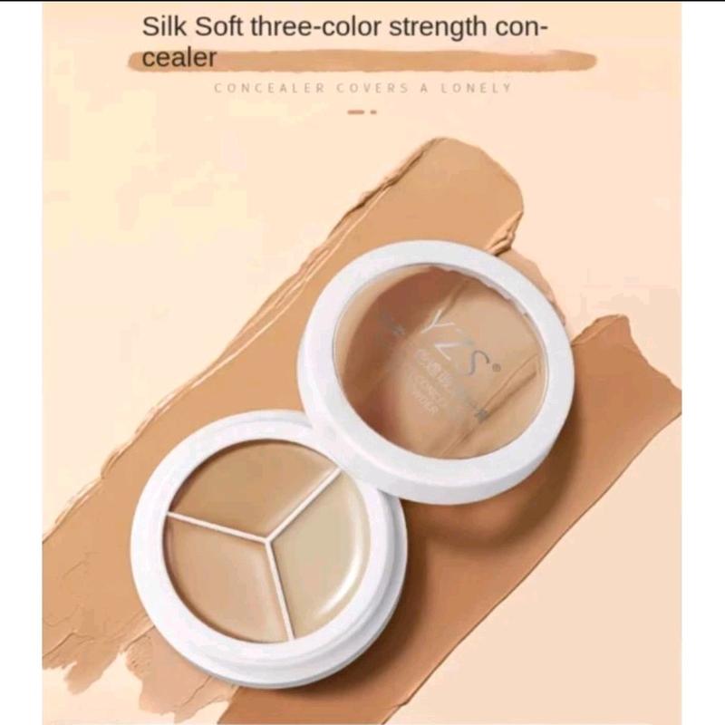 Yzs 3 Color Multifungsi Full Coverage Cream Foundation Concealer Wajah 3 Warna 3