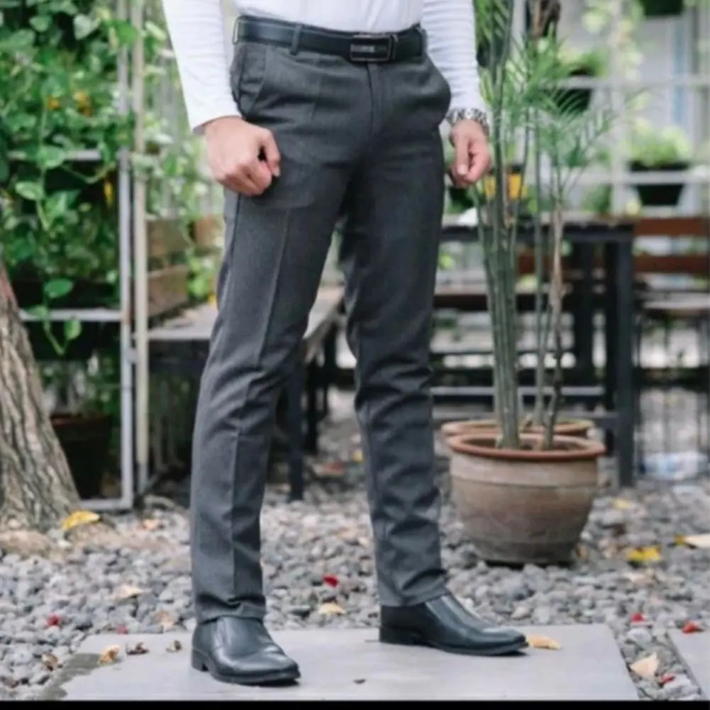 ￼CELANA FORMAL CELANA KANTOR CELANA PRIA CELANA KERJA CELANA SLIMFIT 27-38 Abu Navy Panjang