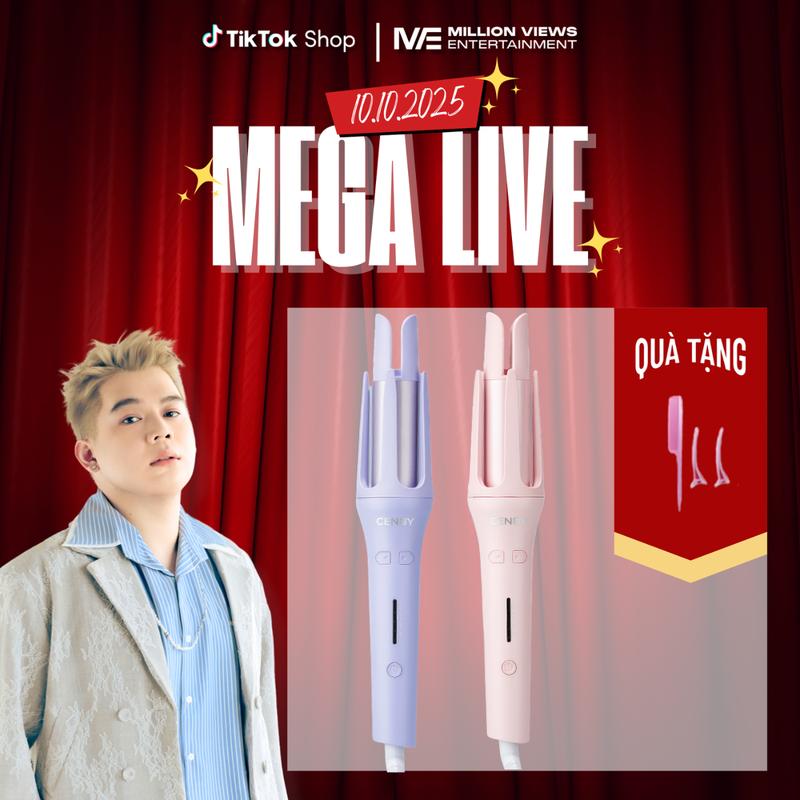 LongChun x CENBY Máy uốn tóc tự động ion âm CENBY trục uốn phủ gốm tourmaline - bảo hành 12 tháng