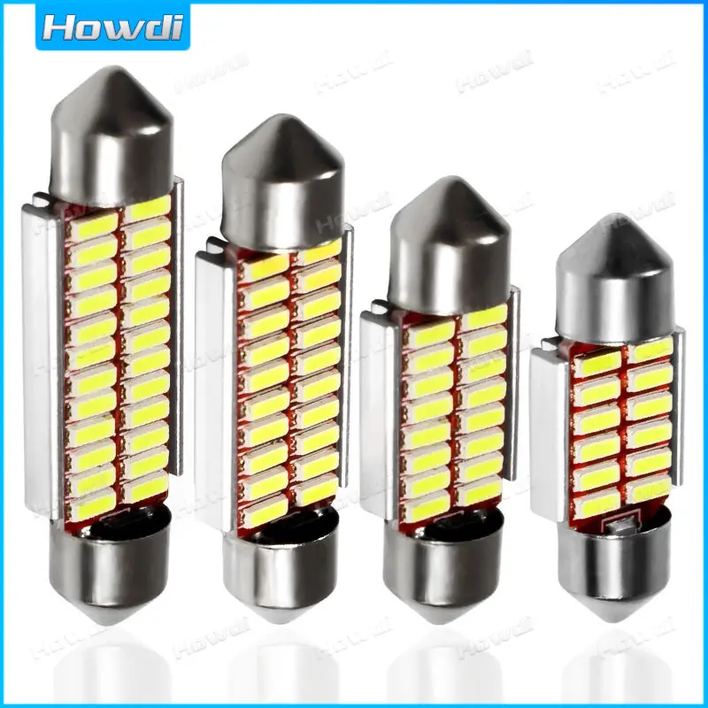 Đèn LED SMD CANBUS, Cửa ngõ ô tô Howdi, 31mm, 36mm, 39mm, 42mm, C5W C10W, 4014, Đèn vòm đèn đuốc tự động