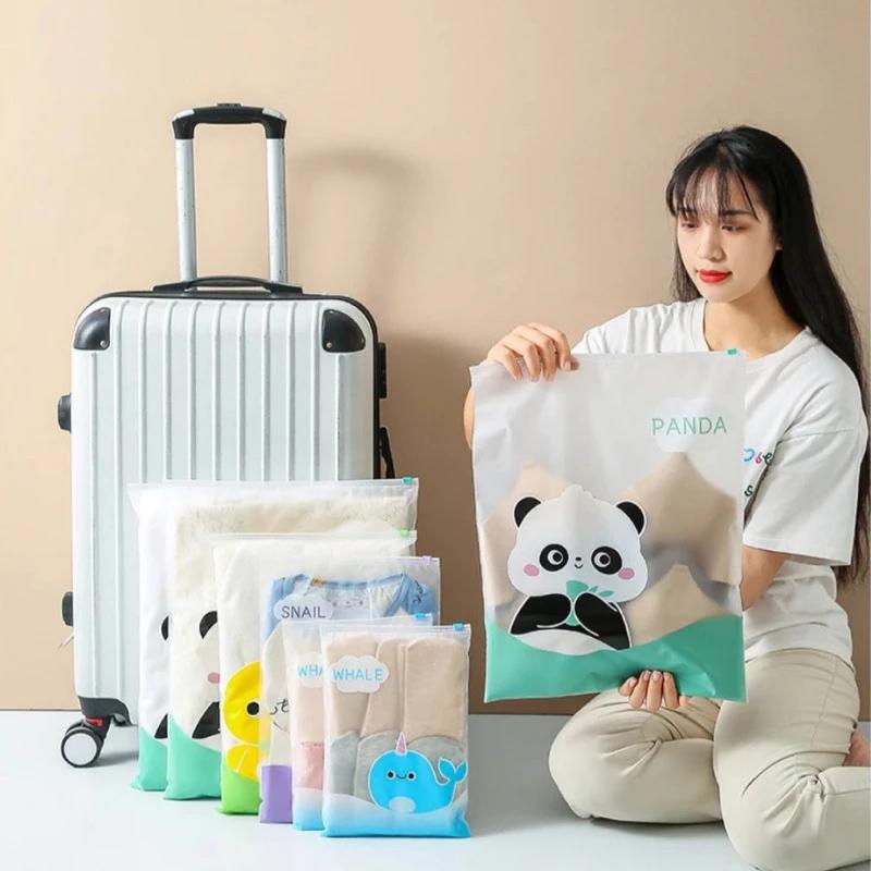 AS Ziplock Pouch Penyimpanan Serbaguna Karakter Hewan Lucu Zipper Bag Anti Air Motif Packaging 2