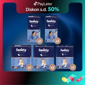 [2 BALL] Sweety Skin Premium - Popok Bayi Perekat / Baby Tape Diaper / Popok Bayi Celana / Baby Pants Diaper - All Size - (NB-XL) - Big Pack