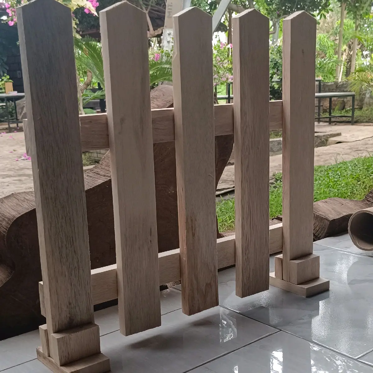 pagar kayu ukuran 50x45 cm decoration pagar kayu pagar minimalis pagar dekorasi taman
