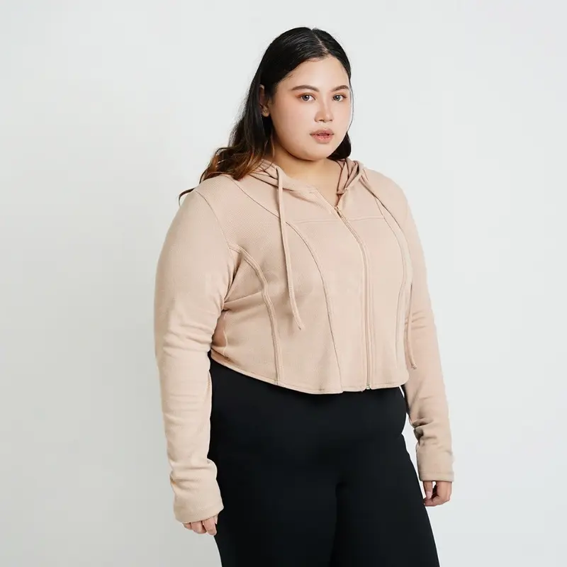 Bigins - Meira Knit Jacket/Atasan Jumbo Wanita/Atasan Big Size/Atasan Jacket Wanita - JJP024 4