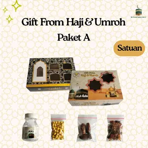 Oleh-Oleh Haji dan Umroh paket satuan kemasan dus kotak / hampers souvenir makanan khas arab Gift Food Snacks