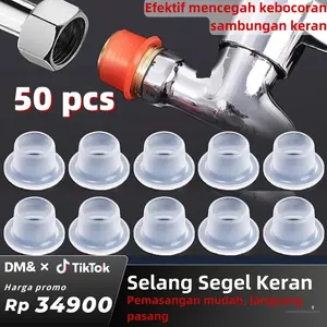 50pcs Ring Segel Silikon ANTI BOCOR - Untuk Keran, Bak Mandi, Wastafel & Selang-zjt