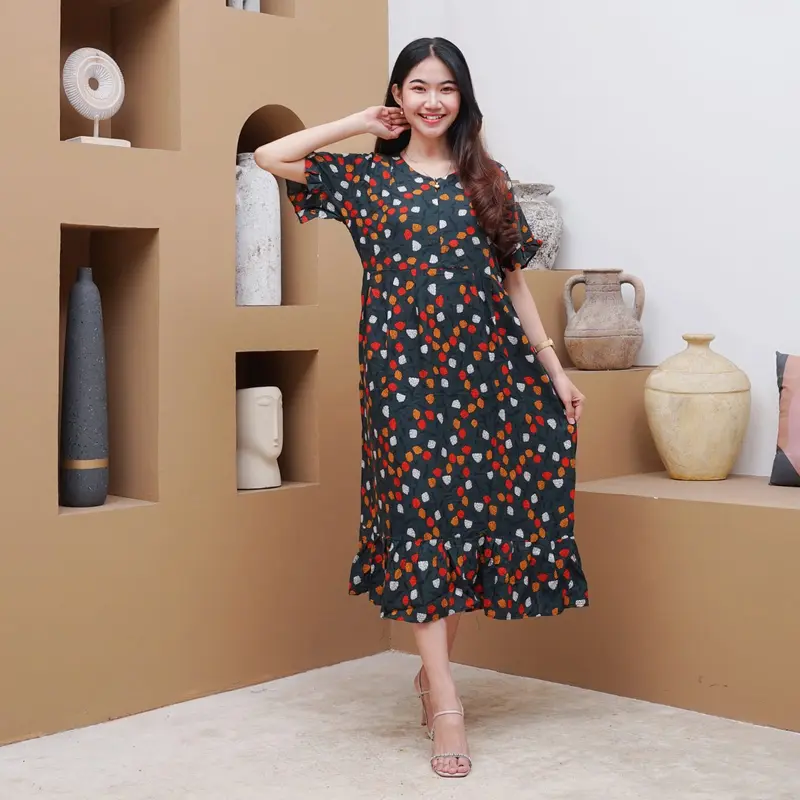 MEGA - Daster Jumbo Rayon Premium Busui LD 120 Adem Tebal Nyaman 5