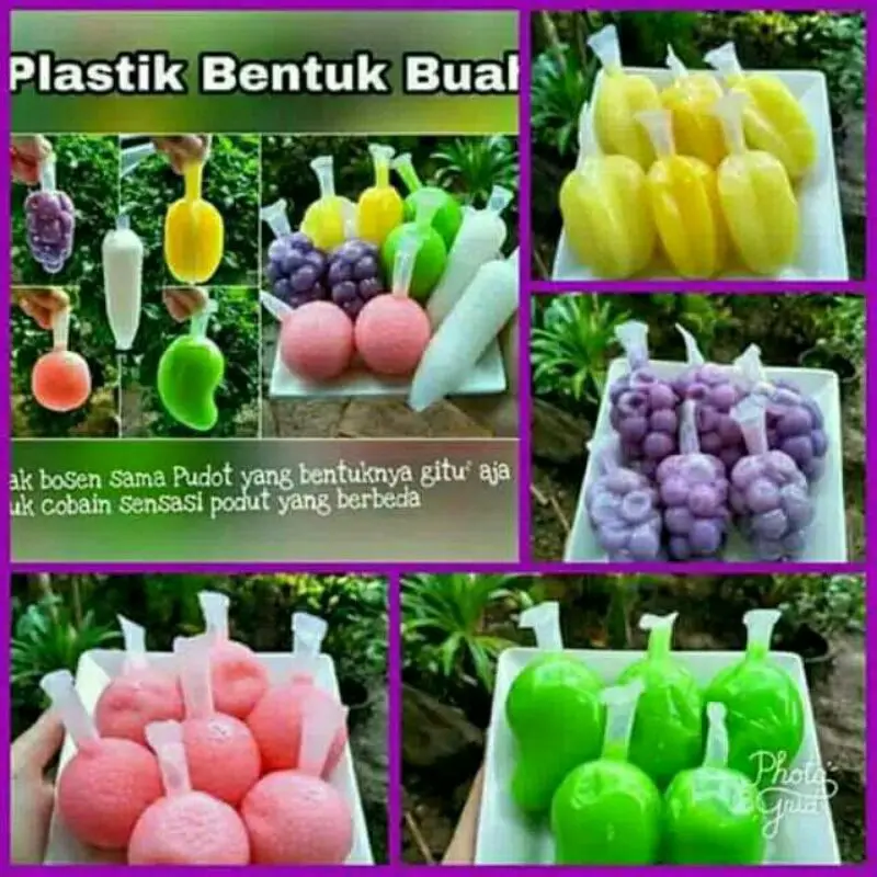 Plastik es bentuk buah isi 100 pcs 2