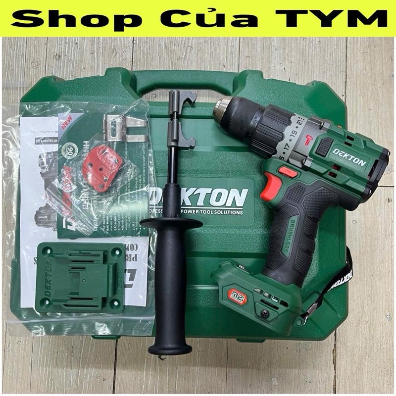 (100Nm đầu kẹp JACOBS) Máy khoan pin cầm tay 21V 100N.m / 3 chức năng / DEKTON M21-ID13100PLUS / ECO-TURBO-XUNG-ATC - CHÍNH HÃNG