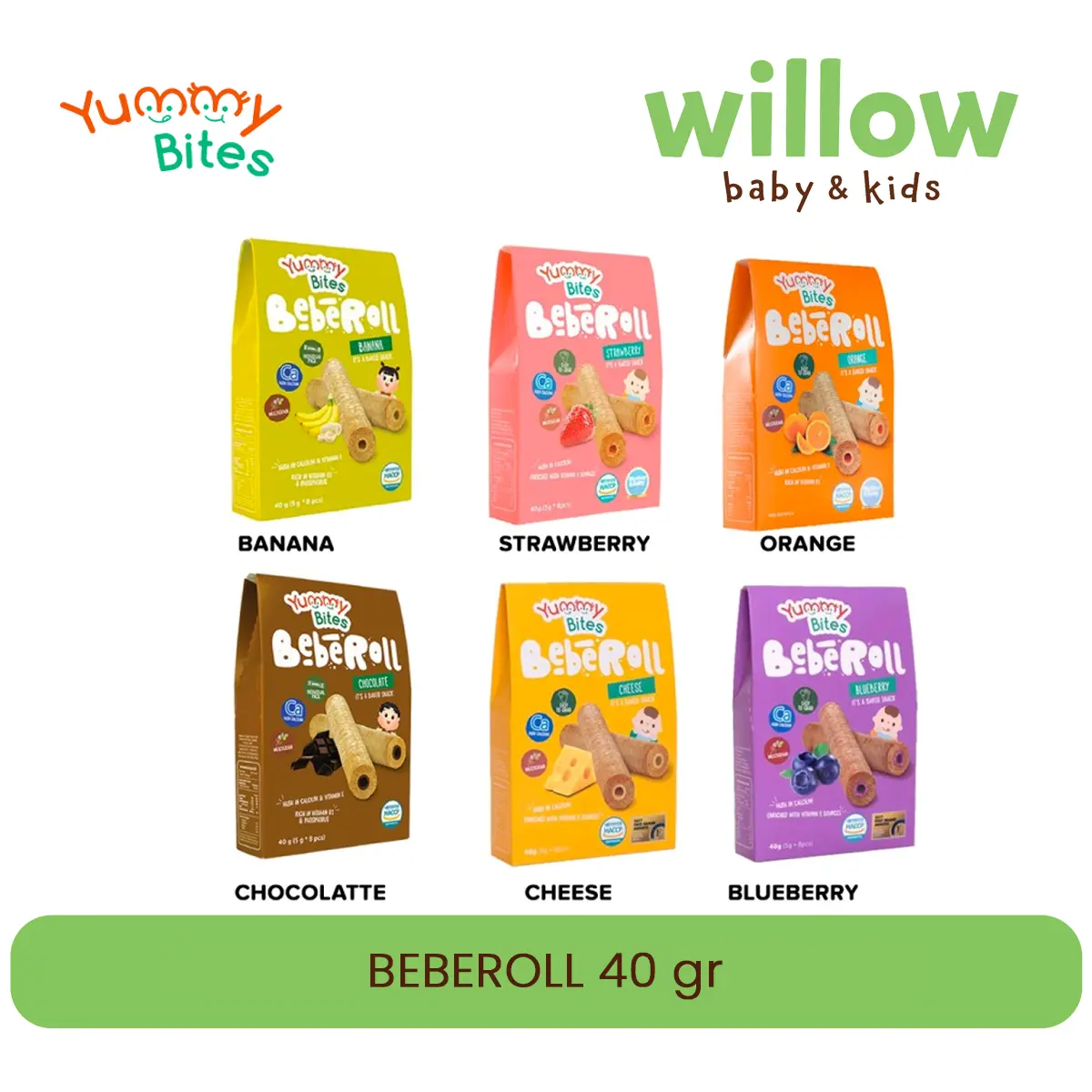 Yummy Bites Crackers, Beberoll, Furikake - Camilan & Makanan Pendamping Mpasi Bayi