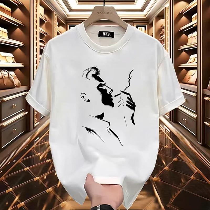 Kaos pakaian mode jalanan pria Kaos katun 1