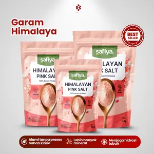 Garam Himalaya 1 Kg Safiya Himalayan Pink Salt Bahan Makanan Natural