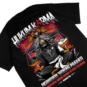 Kaos Hukum Karma Psht Setia Hati Terate Katun Lawasan Menyala Biru