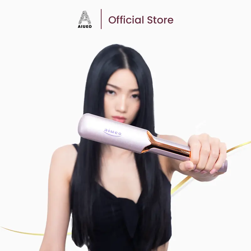 Catokan AIUEO Rosi • Catok Rambut 459 3in1 220°C Nano Silver Hair Straightener - Curly - Blow - Alat Meluruskan dan Keriting Rambut 3