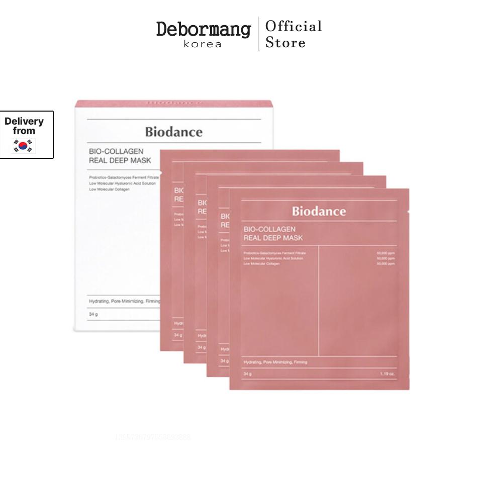 【Buy One Get One Free】 Biodance Bio-Collagen Real Deep Mask, Hydrogel Mask Sheet 4ea YHBPC