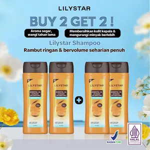 [BUY 2 GET 2] LILYSTAR Essential Oil Nourishing and Smoothing Shampoo Berminyak Bunga shampoo Kotoran Membersihkan Perawatan Sampo Haircare Kering Ketombe