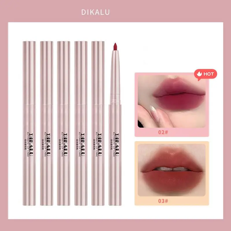 DIKALU automatic rotating lip liner, waterproof, moisturizing, long-lasting