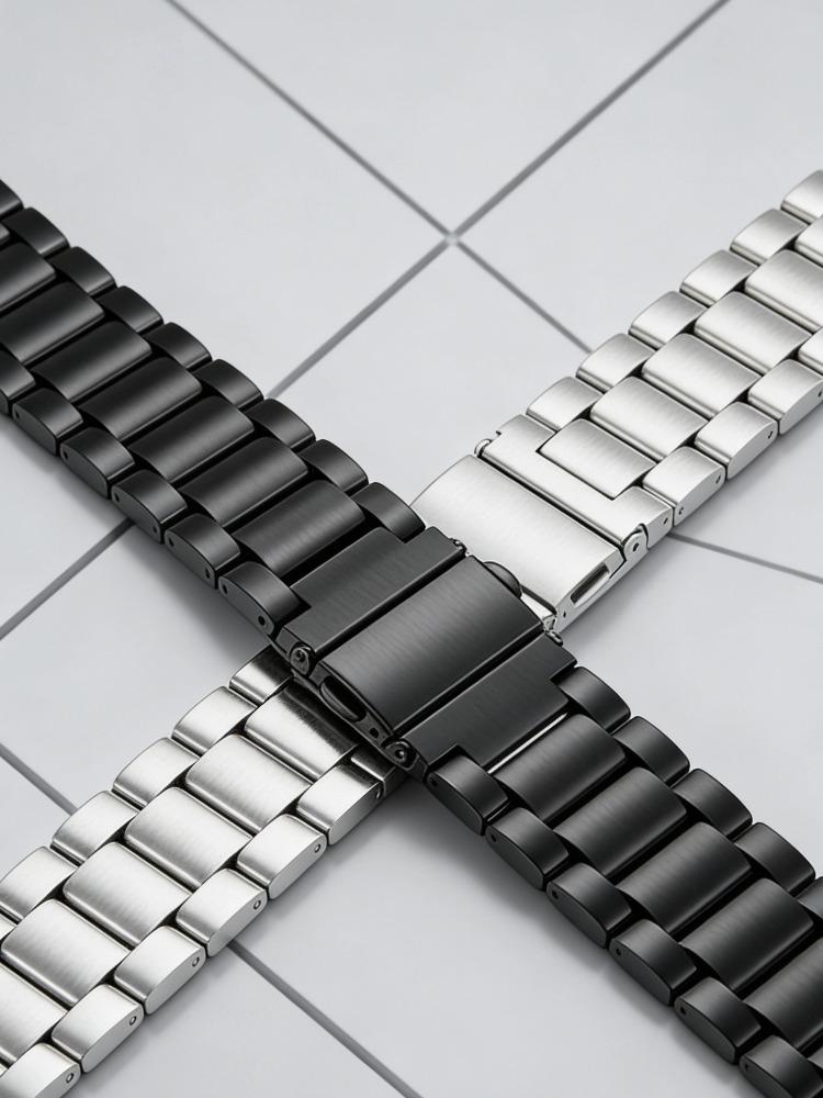 Tiga tali baja ukuran 20mm tali yang dapat dilepas tali jam tangan pintar tahan air H13 / GT4PRO Wearable Accessories