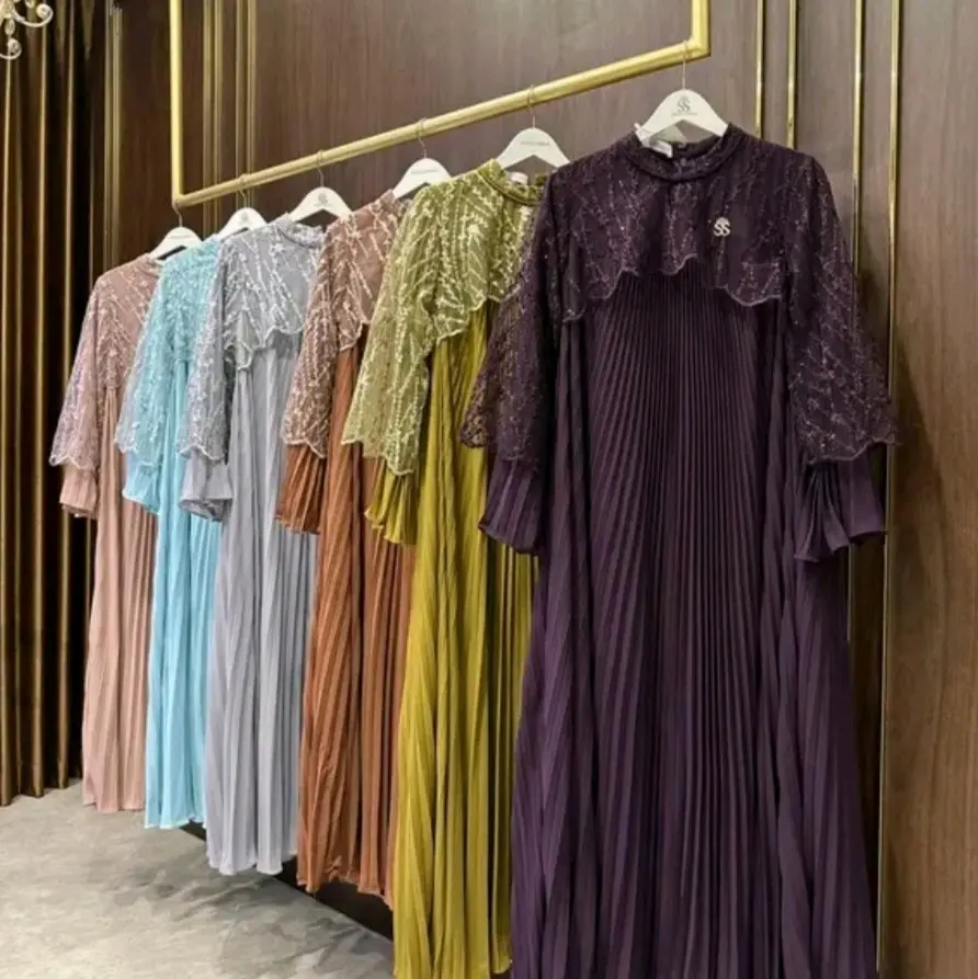 Gamis Prisket Mix Bordil Mewah Ori by Shellasaukia Mukenah