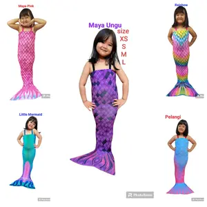 Kostum Putri Duyung Mermaid in Love - Pilihan Motif dan Warna - Anak