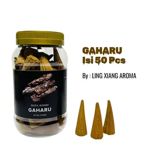 Dupa Bukhur Kerucut GAHARU Aromaterapi Kemaasan Toples  Isi 50 pcs