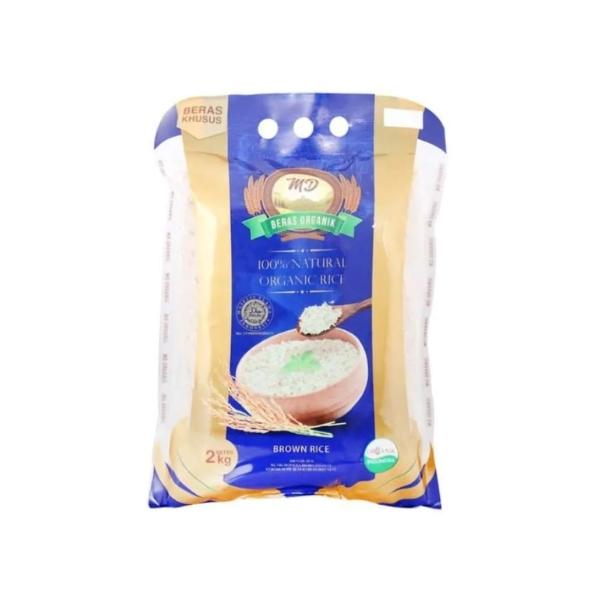 Gambar MD ORGANIC BROWN RICE 2 KG - Hypermart dari Hypermart Depok Kota Depok Tokopedia