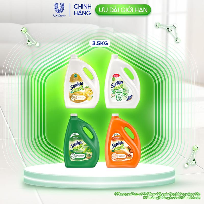 Nước rửa chén Sunlight Bio-care với thành phần từ 100% tự nhiên Chai 3.5kg