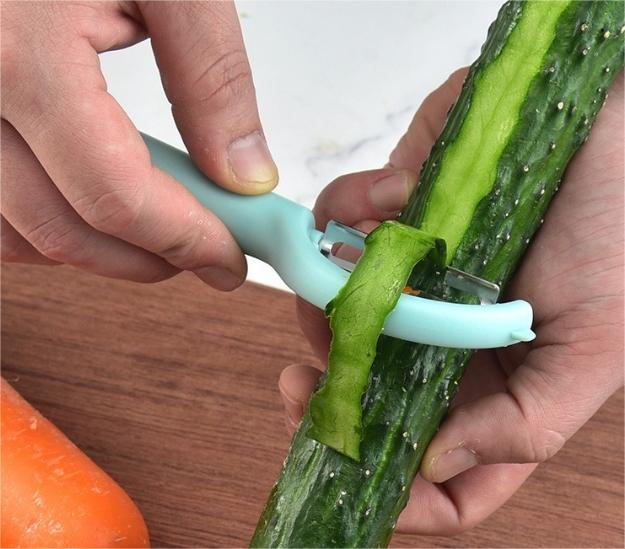 Peeler Kupas Buah Setengah Lingkaran pengupas buah dan sayur wortel kentang sayuran buah-buahan 5