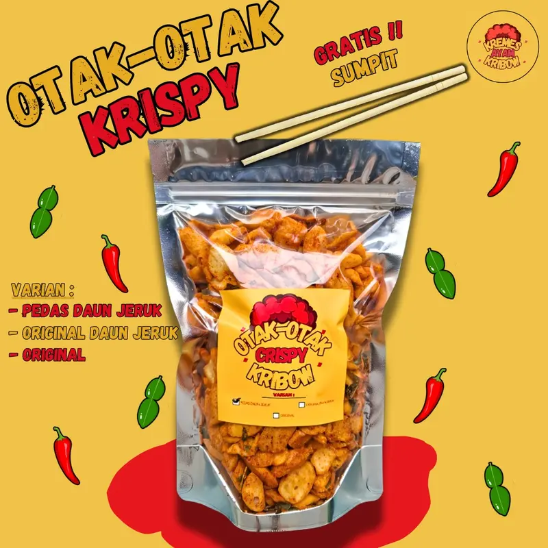 OTAK OTAK KRISPY KRIBOW 200 GRAM - OTAK OTAK CEMILAN VIRAL 0