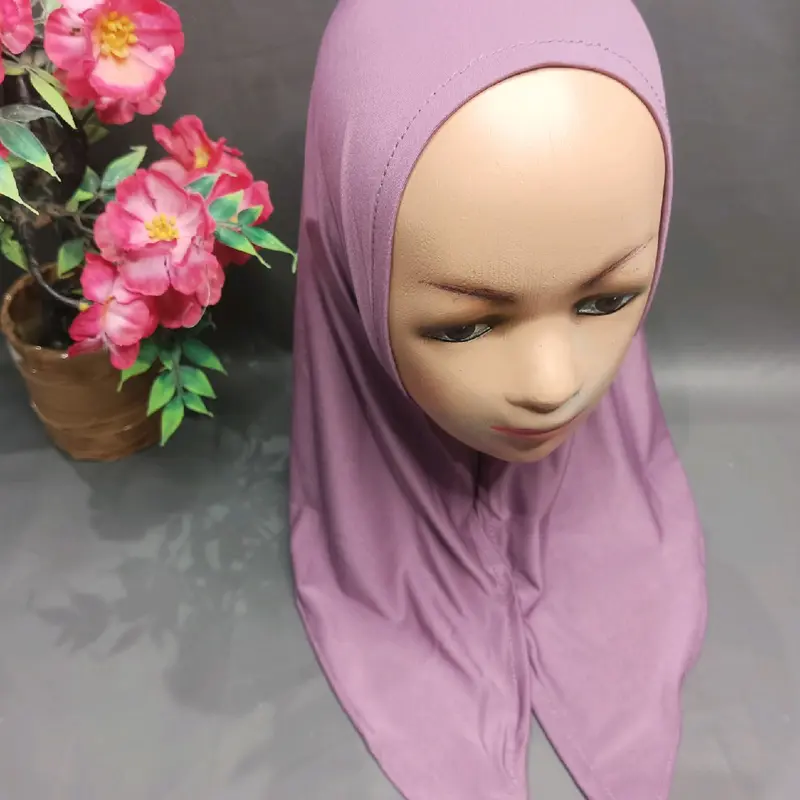 HIJAB ANAK SEGITIGA INSTAN JERSEY //HIJAB BERGO ANAK INSTAN BAHAN JERSEY 4