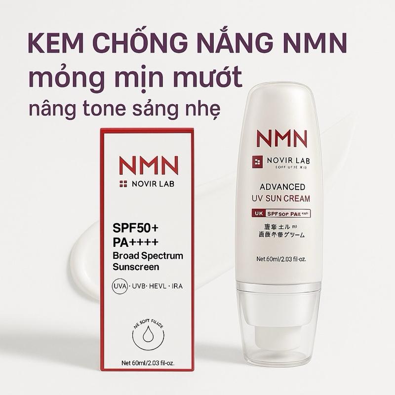  { Bán Chạy } Kem Chống Nắng NMN NOVIR LAB SPF 50+ Bảo Vệ Làn Da Skincare Chăm Sóc Da 60G Sunscreen 