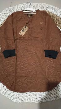 Product Review of Baju Koko Kurta Pria Motif Embos Terbaru Original Anwa Terlaris Atasan Dewasa Hitam Cream Kuning Maroon Navy Muslim Nyaman Putih Lembut  Variasi Panjang Pendek Tebal Katun Kombinasi Kerah Oblong from S**z 0