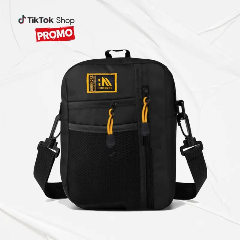 Promo Seru Beli 1 Dapat 3 - Tas Selempang Pria Original Highmore Casual Slingbag 4