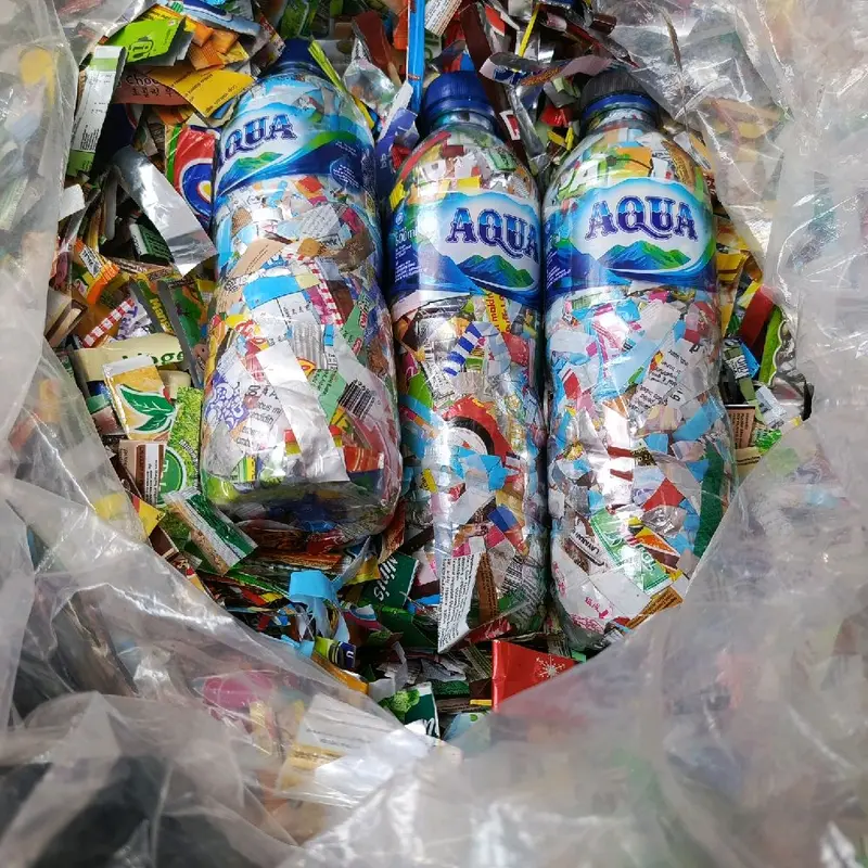 ecobrik botol Daira dan AQua 600ML berat 210gram 2