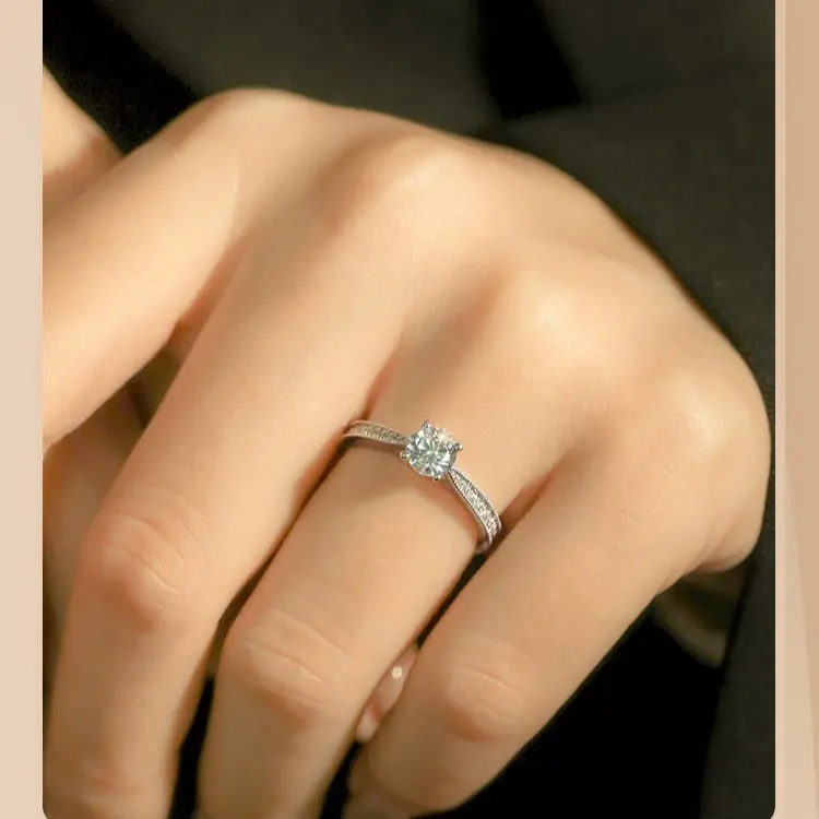 Cincin Wanita Jewellery Ring Kawin Aksesoris Pasangan Cowo Pria Adjustable Berkualitas High Quality Perhiasan Elegan Cantik Mewah 1 Carat Couple Grade VVS1 Garansi 1 Tahun COD 09 2