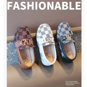 Sepatu Anak Formal Laki Perempuan Unisex Loafer Vantofel Kotak Luwi Vitong