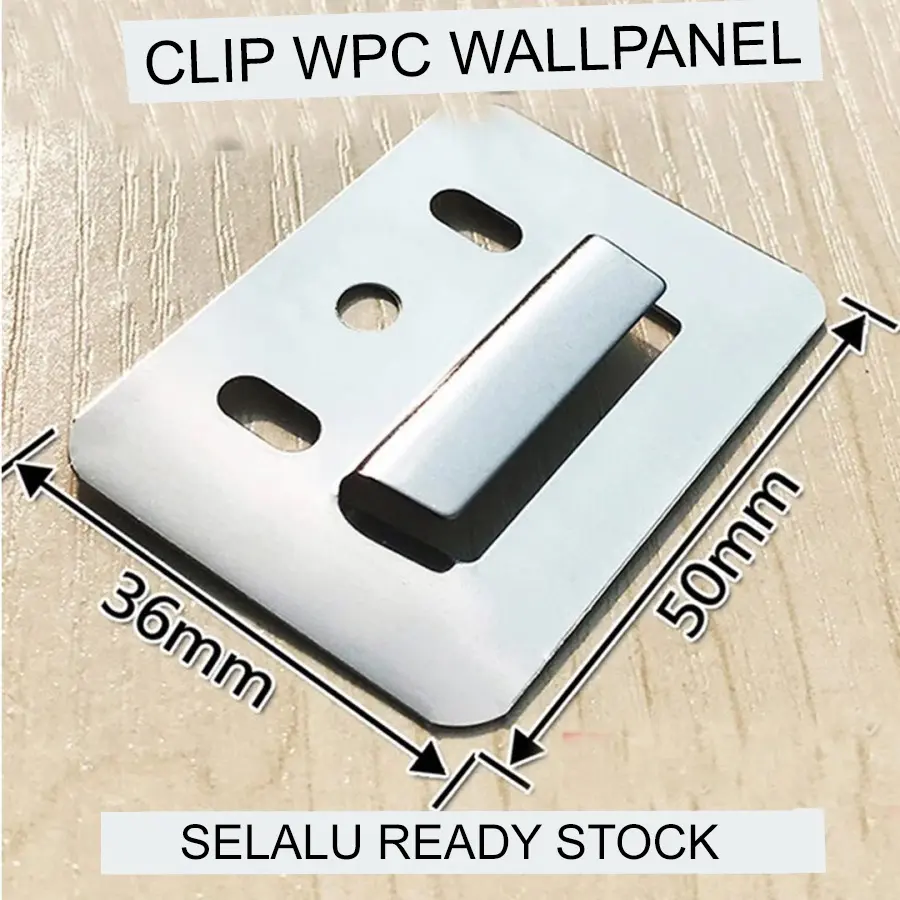 Klip WPC Klip Wallpanel Clip WPC Clip Wallpanel Bahan Stainless Tebal