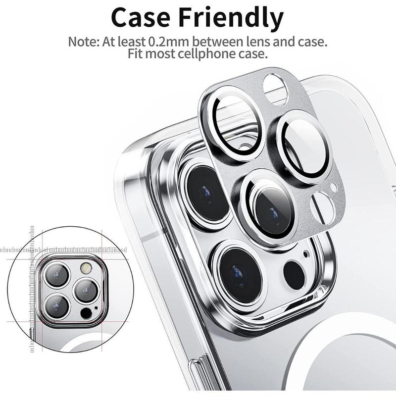 Metal Ring Camera Protector for IPhone 14 15 Pro Max 13 12 11 Pro Max Mini 14 15 Plus Lens Cover Protection Accessories 4